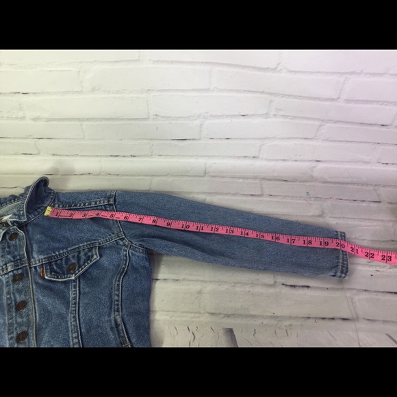 Vintage Levis Orange Tab Kids 6X Denim Jean Jacket - Picture 7 of 8